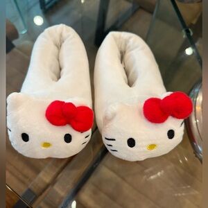Hello kitty slippers kids size 9/10
